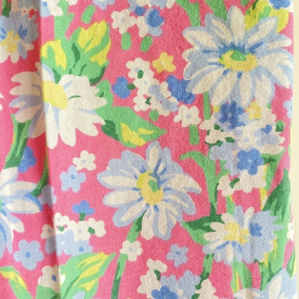 Hartstrings Girl’s Capri Pant Pink‎ Blue White Floral Sz 3T - Picture 5 of 6